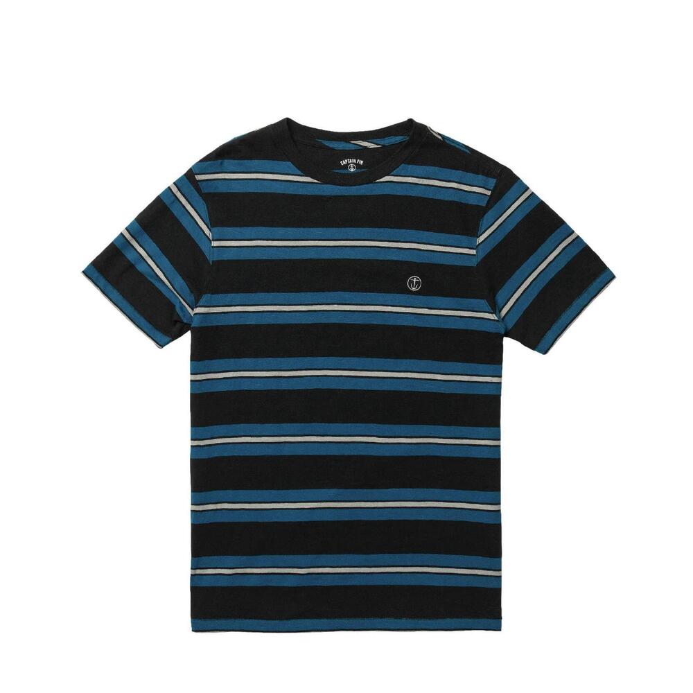 NEW CAPTAIN FIN men's harbor ratz knit tee in blk